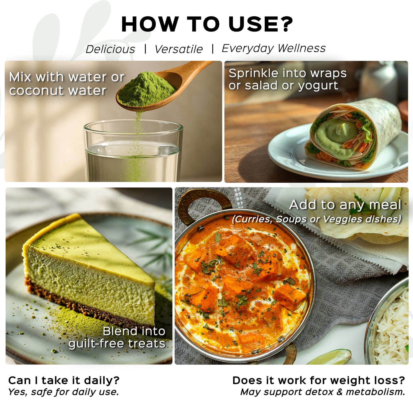 GSSB Tasty Flavoured Moringa Powder | 100% Natural Sugar-Free & Healthy Superfood | Energy & Wellness | 100g Pack